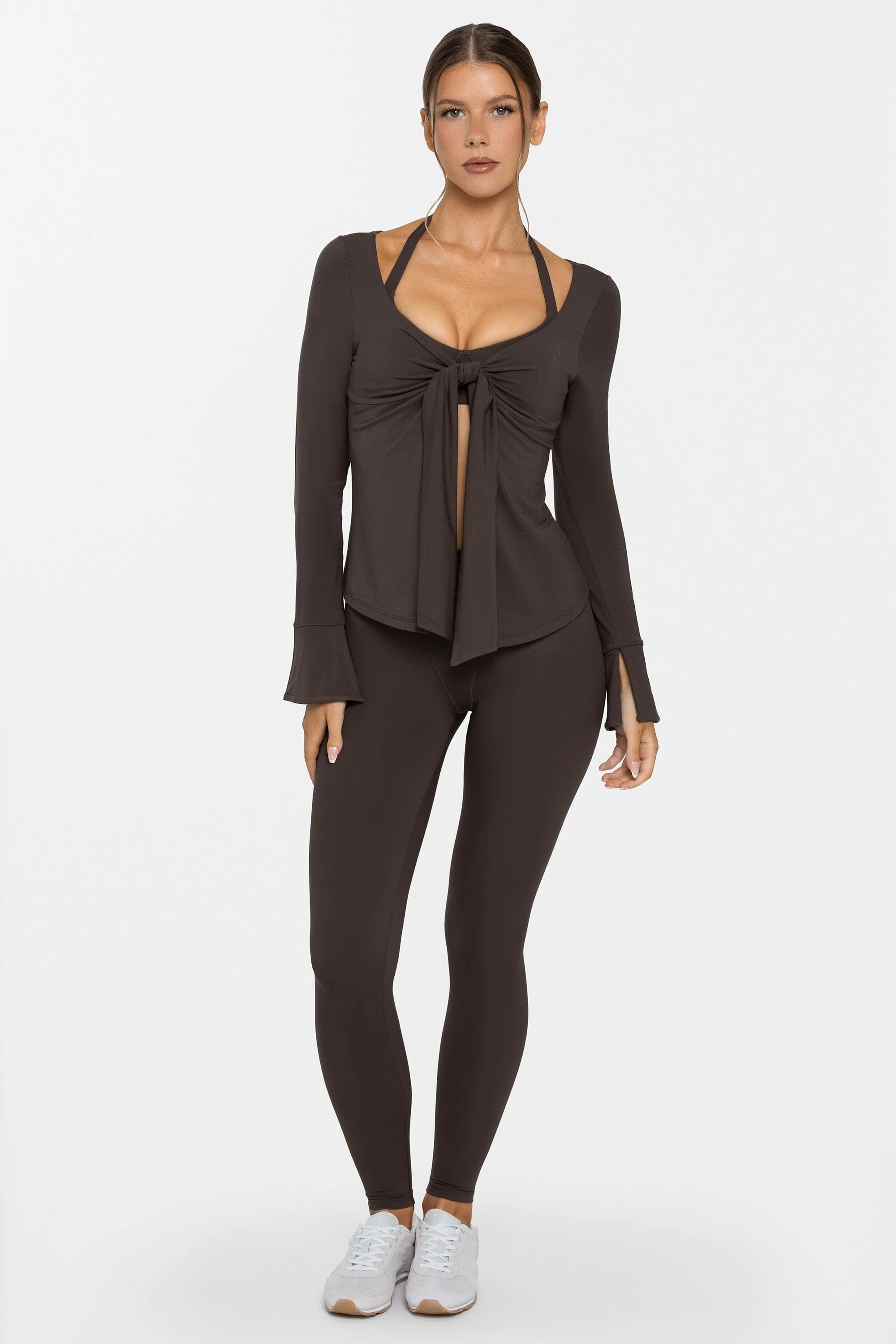 Body Bamboo™ Tie Front Long Sleeve
