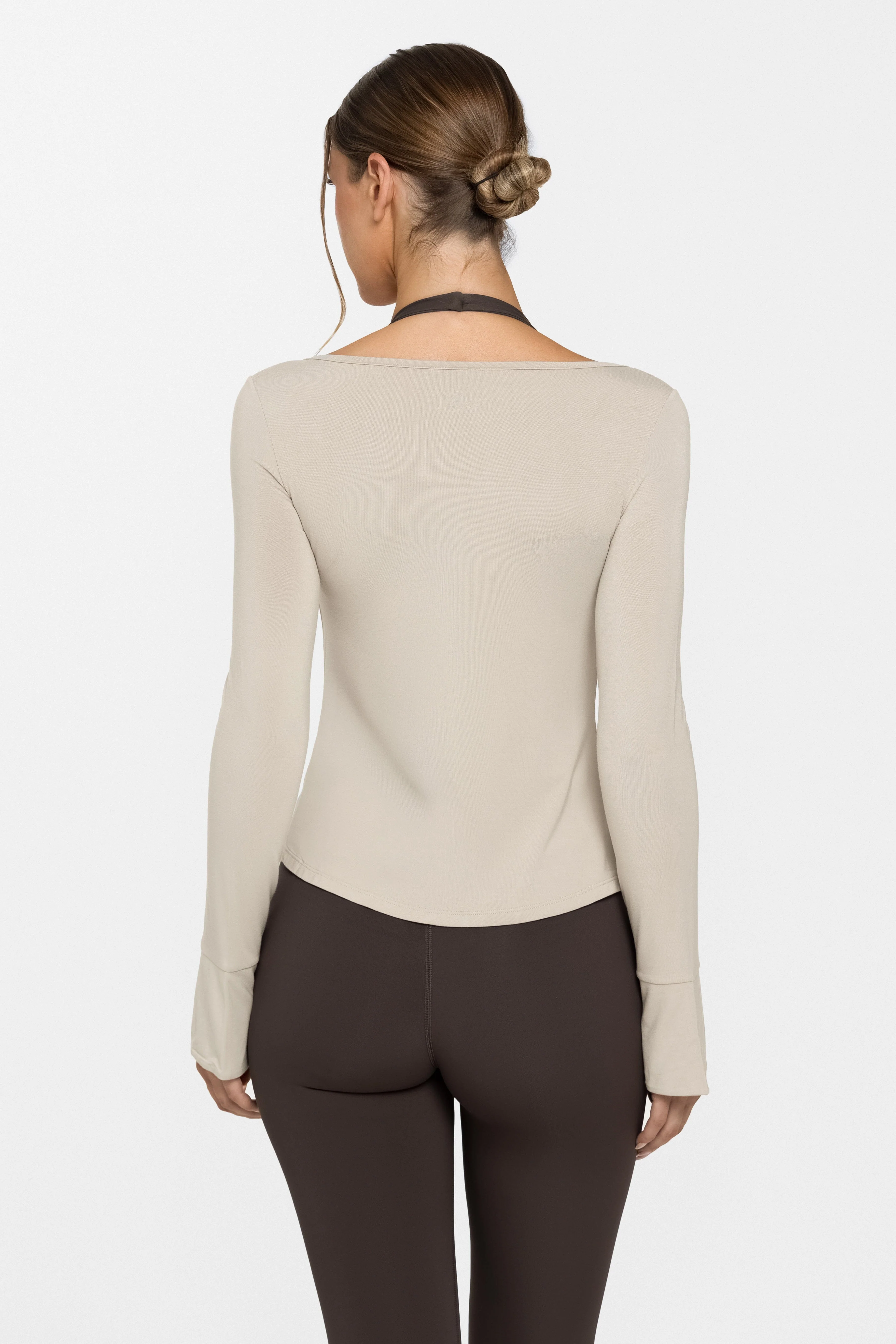 Body Bamboo™ Tie Front Long Sleeve